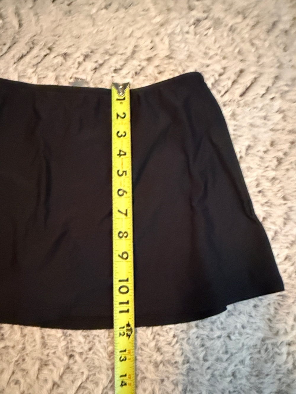 Black Swim Skirt Bikini Bottom - Sleek Swimwear by Sunsets Separates L - Picture 7 of 8